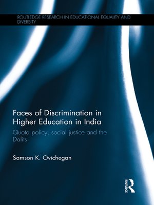 cover image of Faces of Discrimination in Higher Education in India